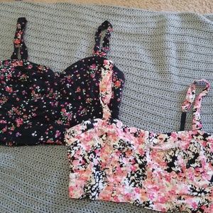 Floral Crop Tops
